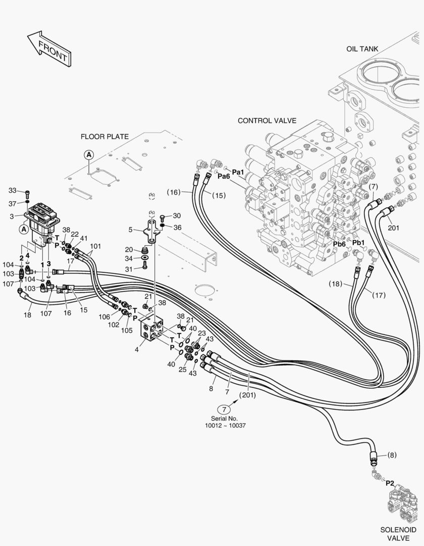 ТРУБОПРОВОД СЕРВОУПРАВЛЕНИЯ(10)