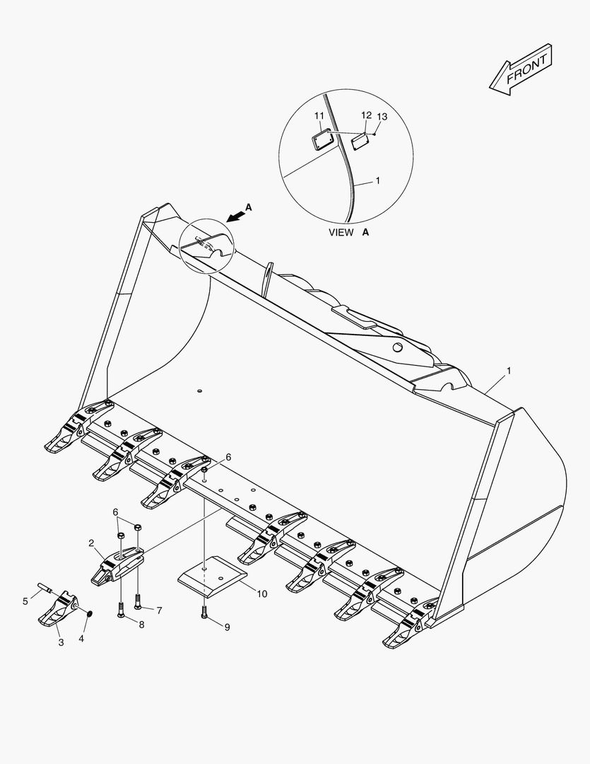 5590 BUCKET - 4.2гЋҐ - TOOTH