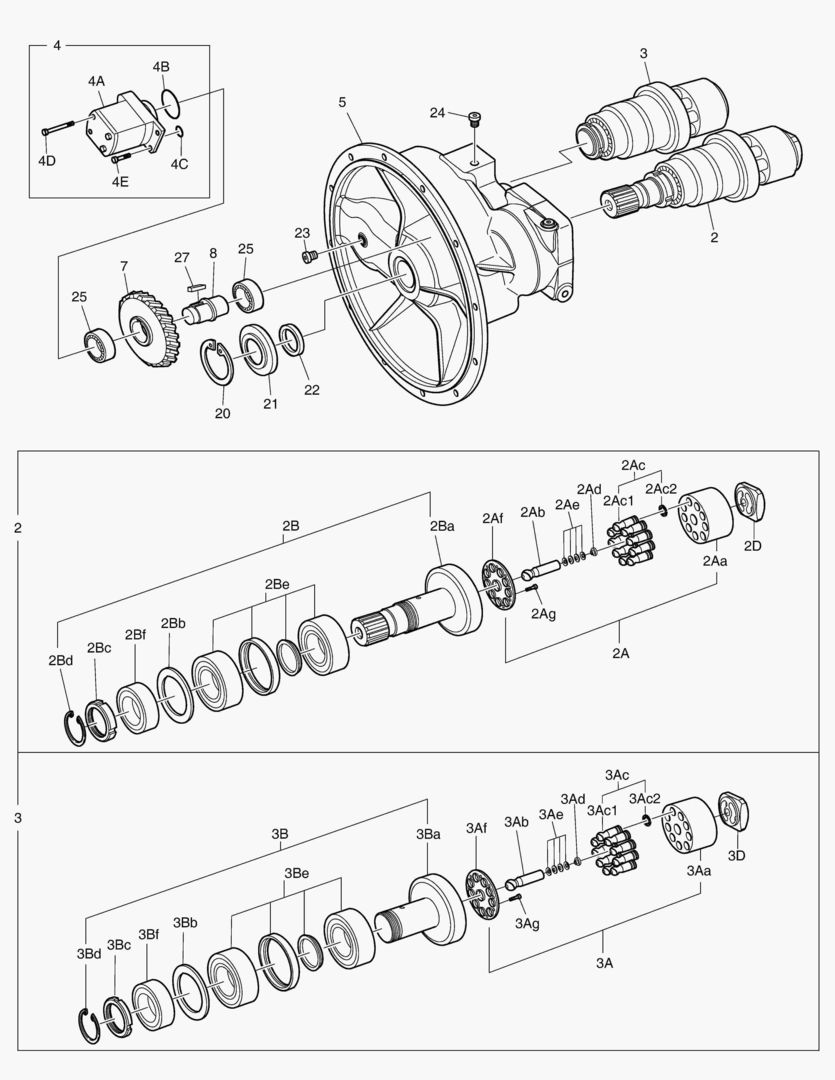 ОСНОВНОЙ НАСОС - РОТОР В СБОРЕ