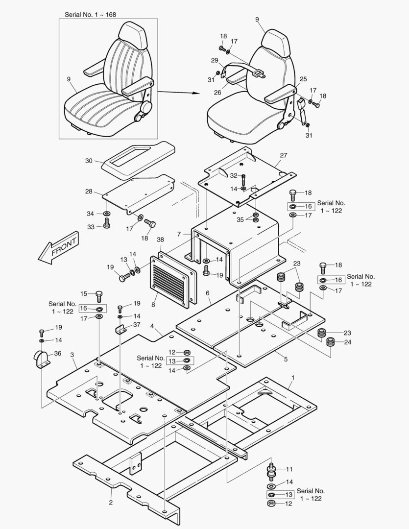 1160 SEAT & FLOOR-EXPORT