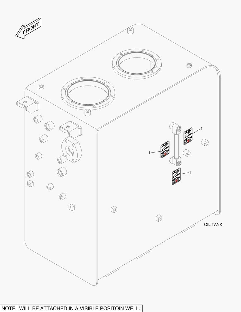 5340 DECAL - OIL CHECK (LOW TEMPERATURE)