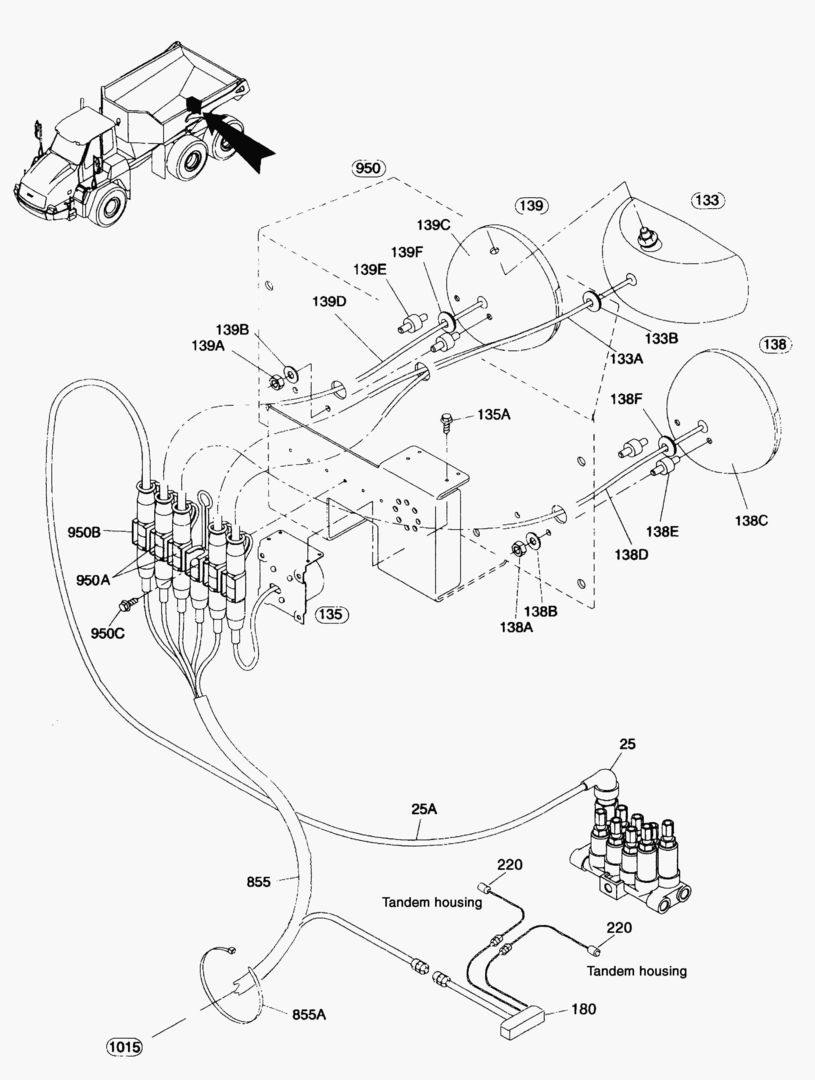 Схема G220-4 EL.SYSTEM REAR WAGON