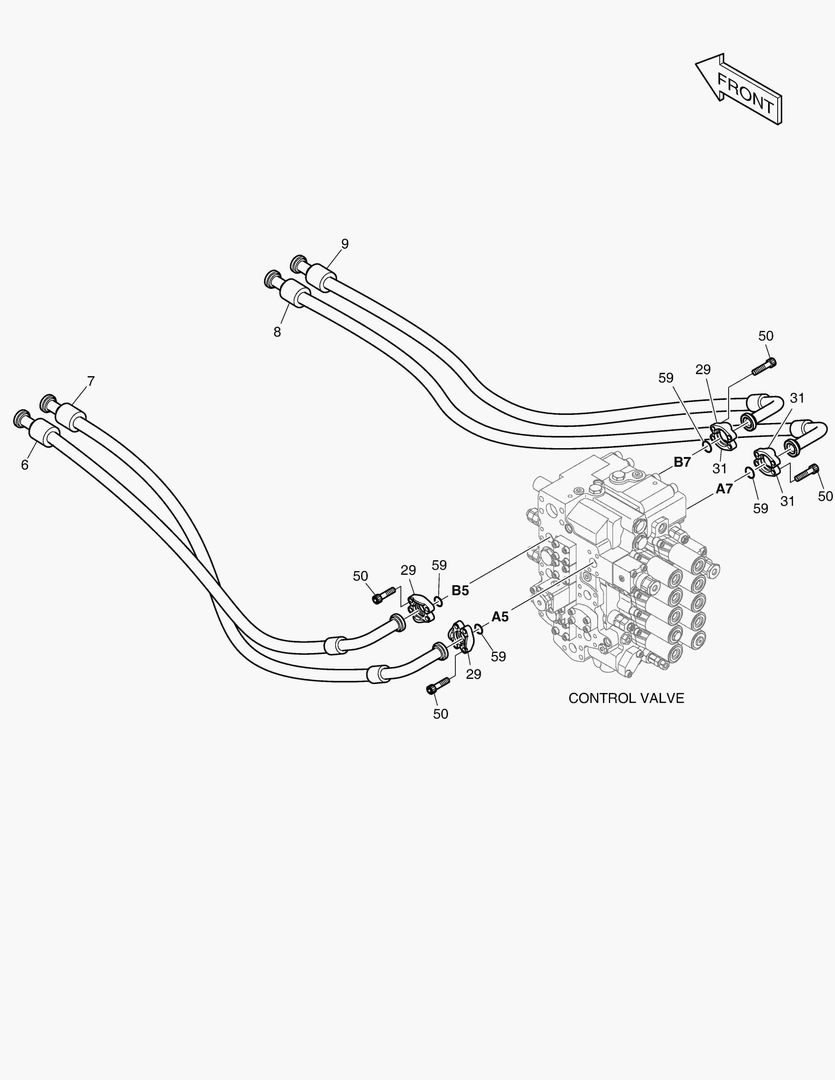1291 MAIN PIPING(3) - ARM, BUCKET [17094~]