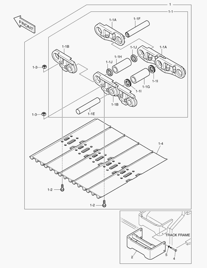 БАШМАК ГУСЕНИЦЫ В СБОРЕ - 900G