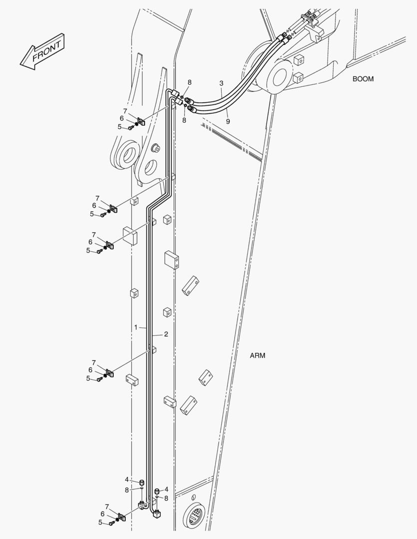 ГИДРОСИСТЕМА РУКОЯТИ - БЫСТРАЯ ПОСАДКА(РУКОЯТЬ 2.9 м)