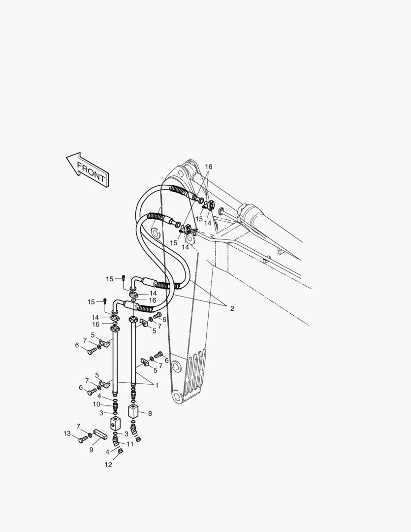 Спецтехника 6630 ARM PIPING-ARM 3.5m(ONE & TWO WAY) [1001~1030]