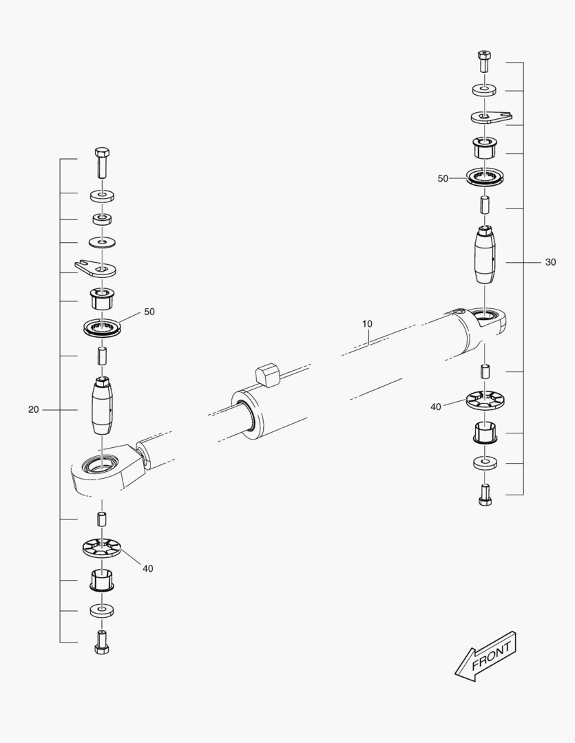 G400-10 STEERING CYLINDER MOUNTING