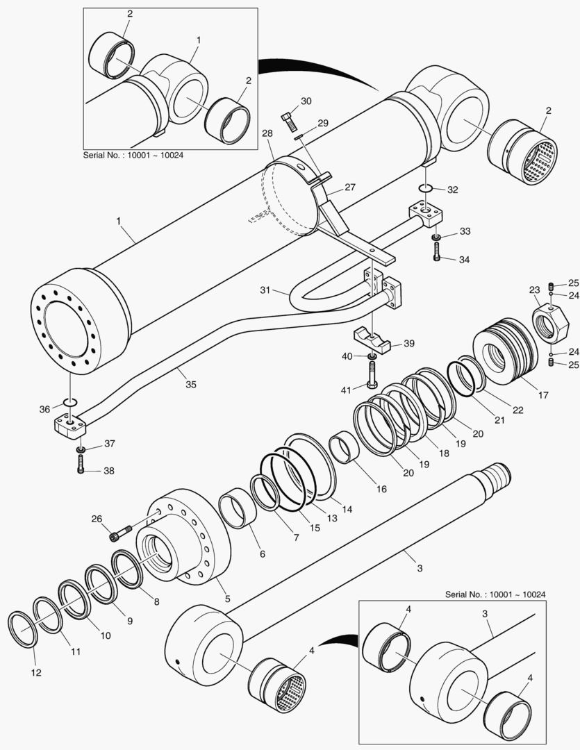 ЦИЛИНДР СТРЕЛЫ - ПРАВОСТОРОННИЙ