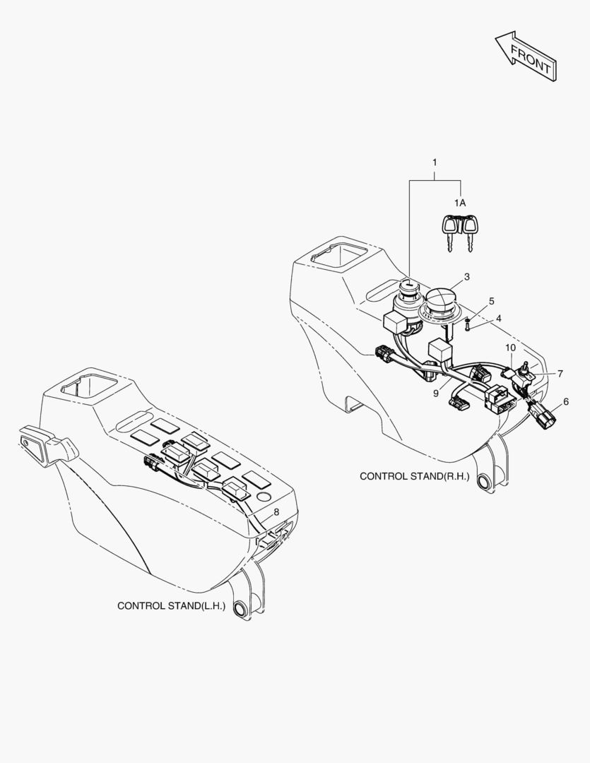 Схема ЭЛЕКТРИЧЕСКИЕ ЗАПЧАСТИ - ПУЛЬТ УПРАВЛЕНИЯ