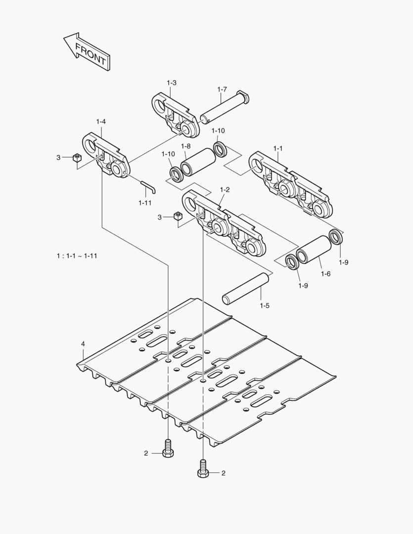 2170 SEALED TRACK SHOE-500G [5001~5196]