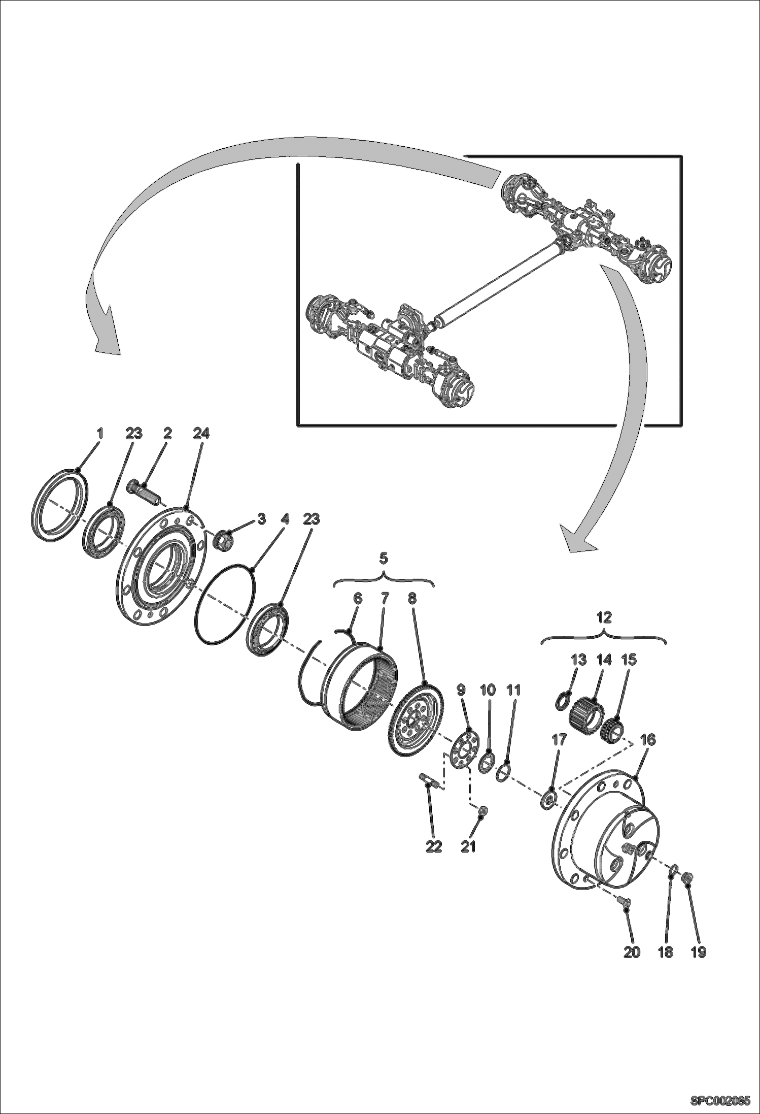 КОЛЕСНЫЙ РЕДУКТОР - ЗАДНИЙ МОСТ