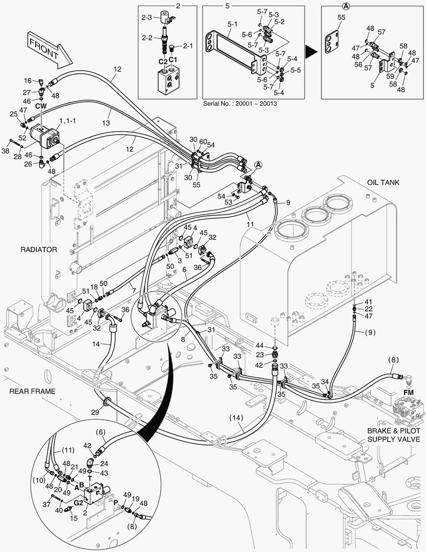 ТУБОПРОВОД МАСЛЯНОГО РАДИАТОРА (2)