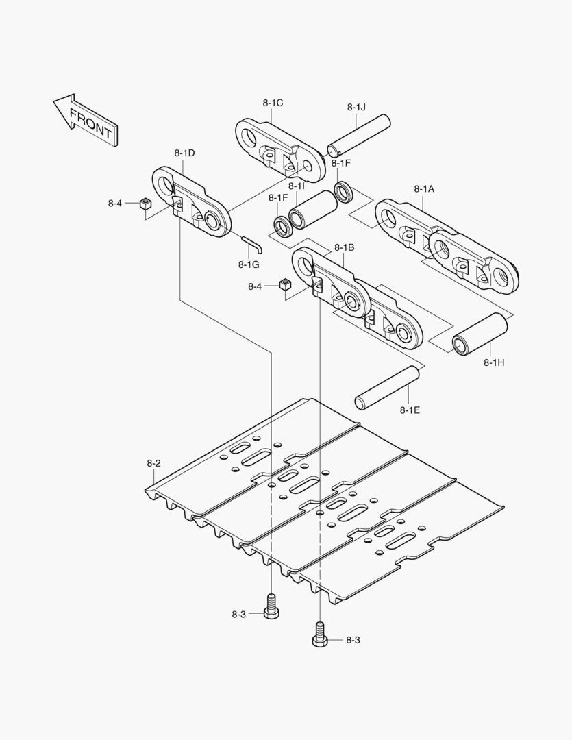 2161 TRACK SHOE ASS`Y-500G [1051~]