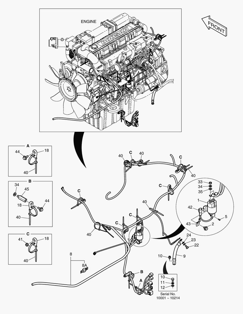 Схема ЭЛЕКТРИЧЕСКИЕ ЗАПЧАСТИ - ДВИГАТЕЛЬ