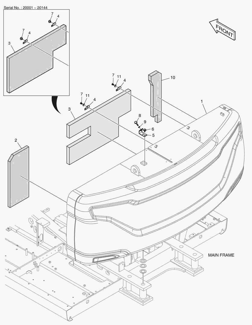 ПРОТИВОВЕС - 7.1ТОНН(С ПЕНОПЛАСТОВЫМ КОНТЕЙНЕРОМ)