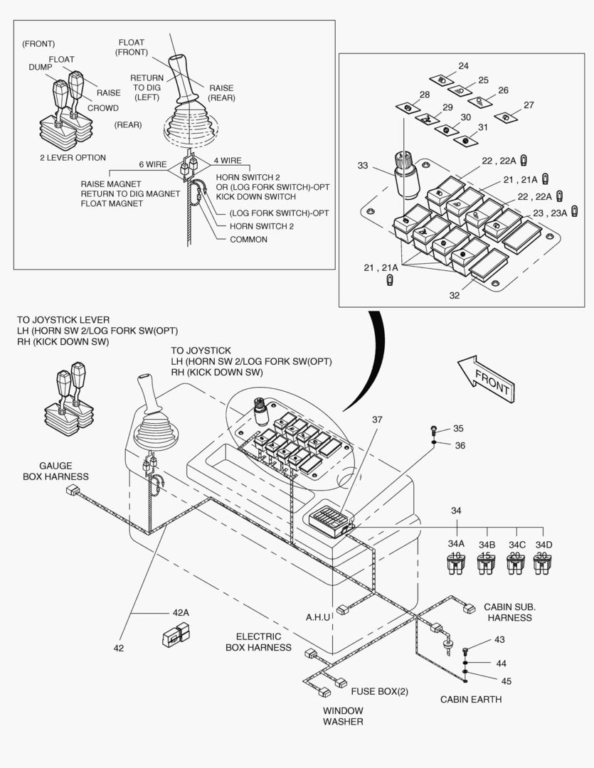ЭЛЕКТРИЧЕСКИЕ ЗАПЧАСТИ(2)-КОРОБКА ПЕРЕКЛЮЧАТЕЛЕЙ