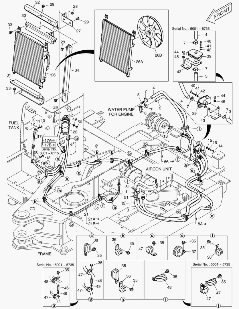 1760 AIR CONDITIONER - CHASSIS [5001~7250]