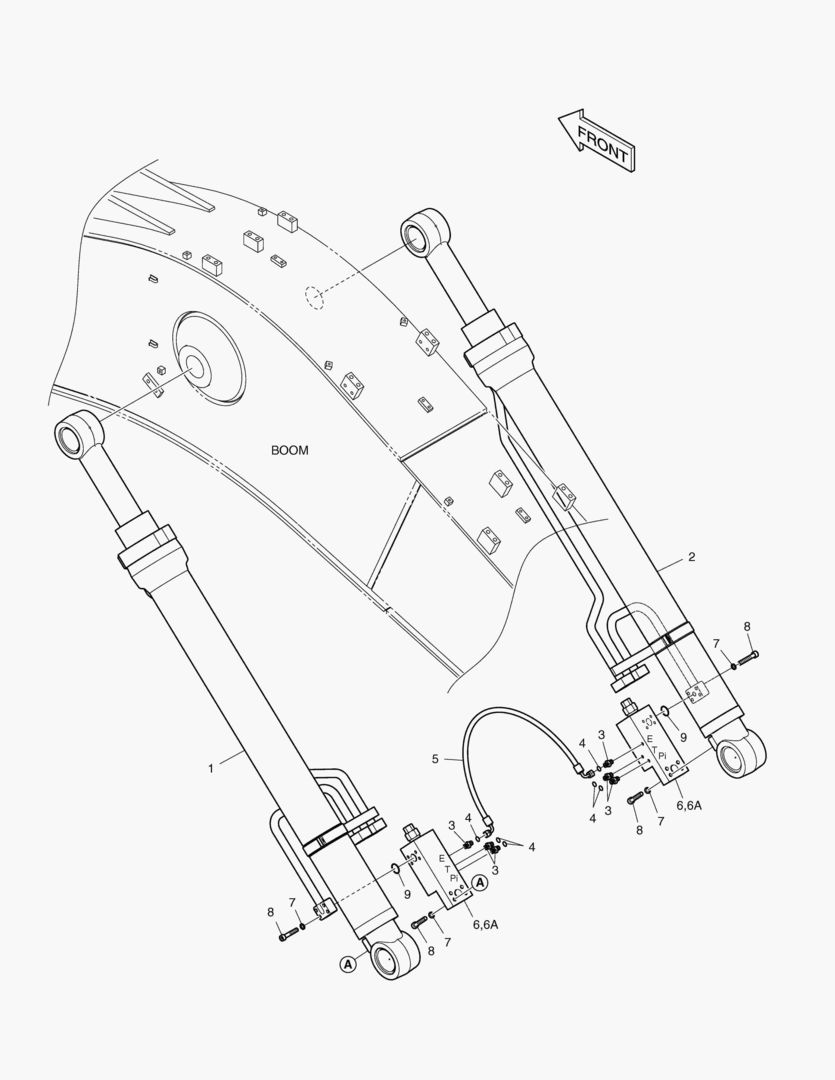 ГИДРОСИСТЕМА СТРЕЛЫ - ГИДРОЗАМОК