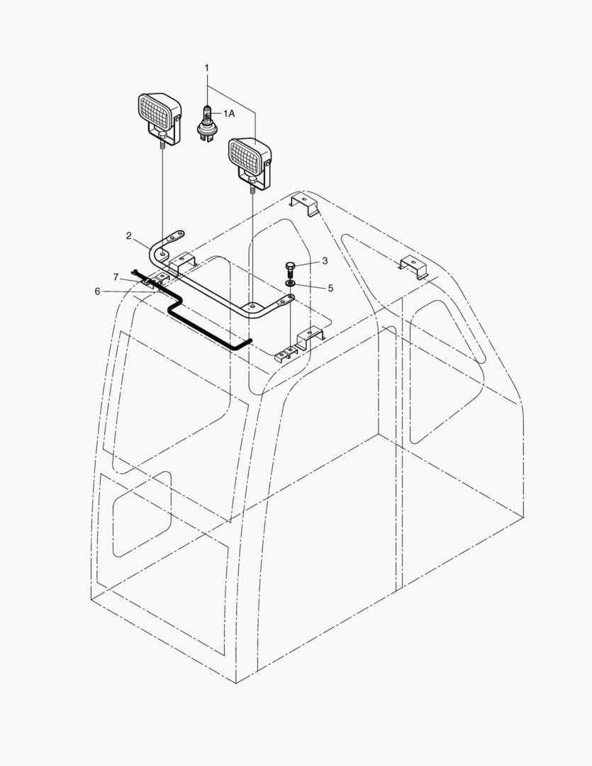 ЛАМПА В КАБИНЕ В СБОРЕ