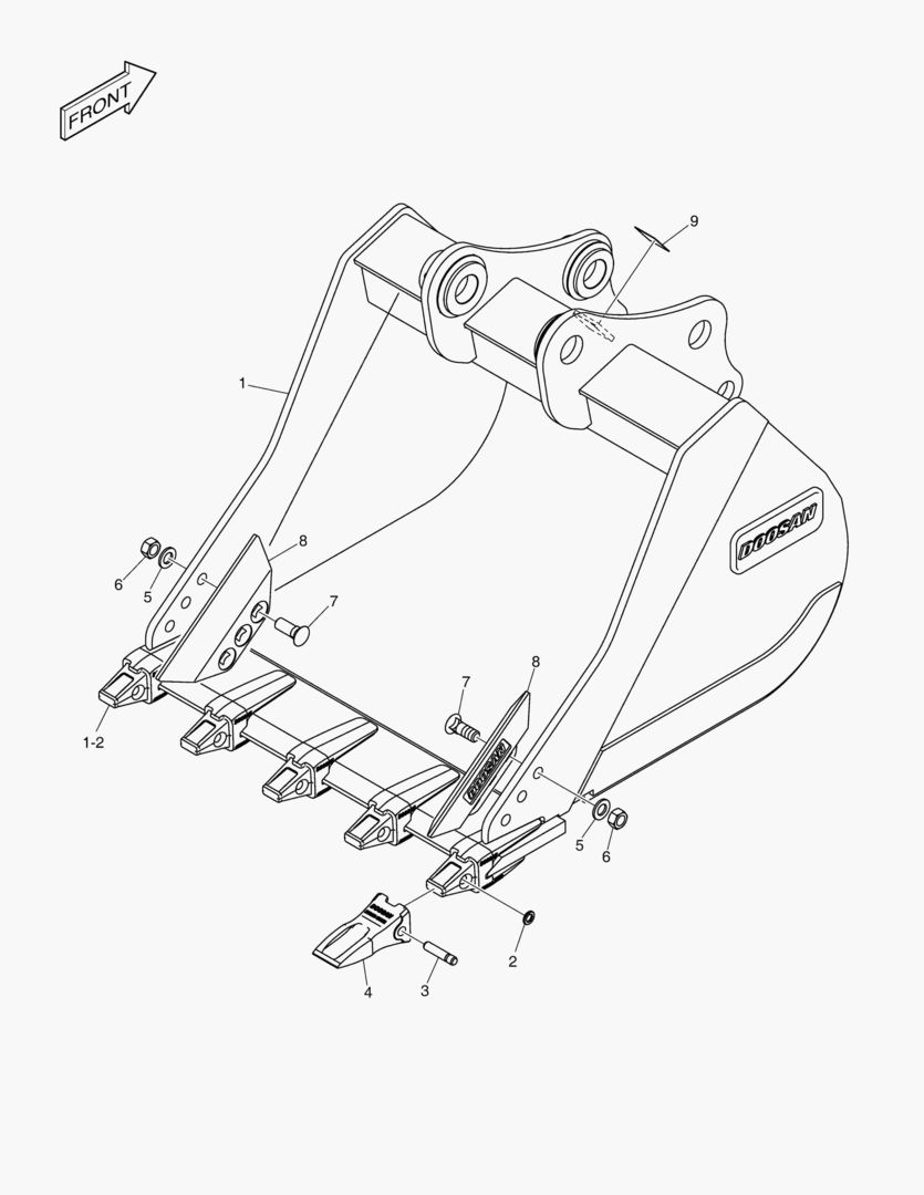 7520 BUCKET ASSВґY - 0.59mВі - G CLASS