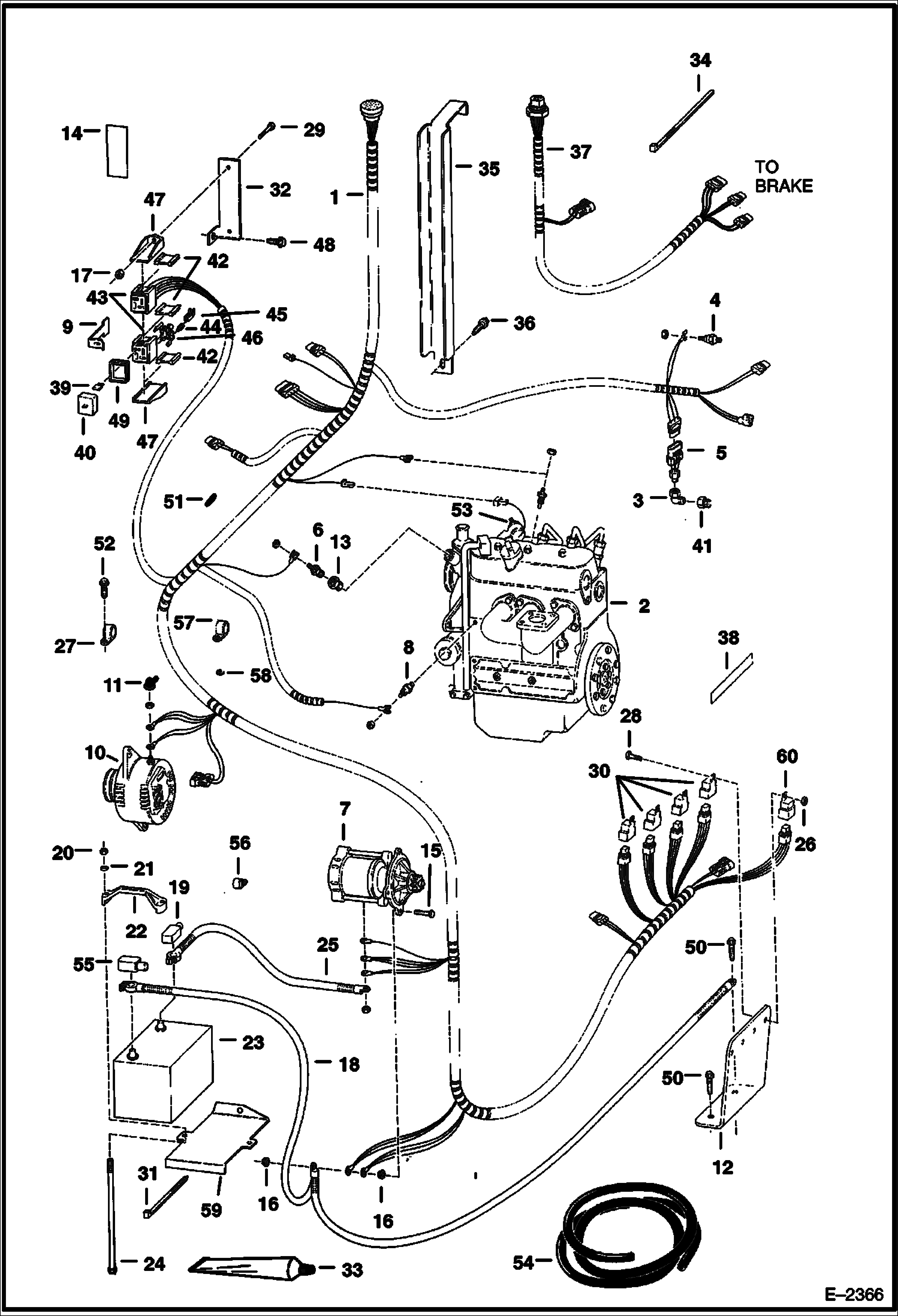 ЭЛЕКТРОСХЕМА ДВИГАТЕЛЯ (СЕРИЙНЫЙ НОМЕР 515011001 И ВЫШЕ, 515111001 И ВЫШЕ)