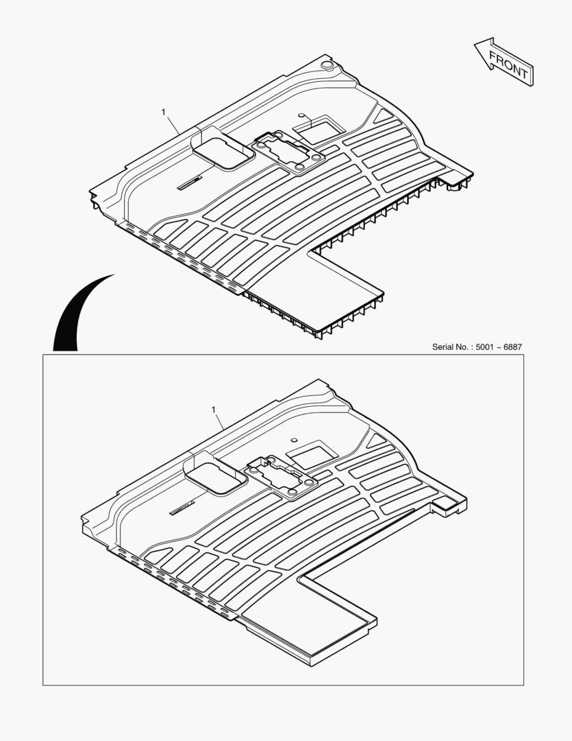 КОВРИК НА ПОЛУ КУЗОВА