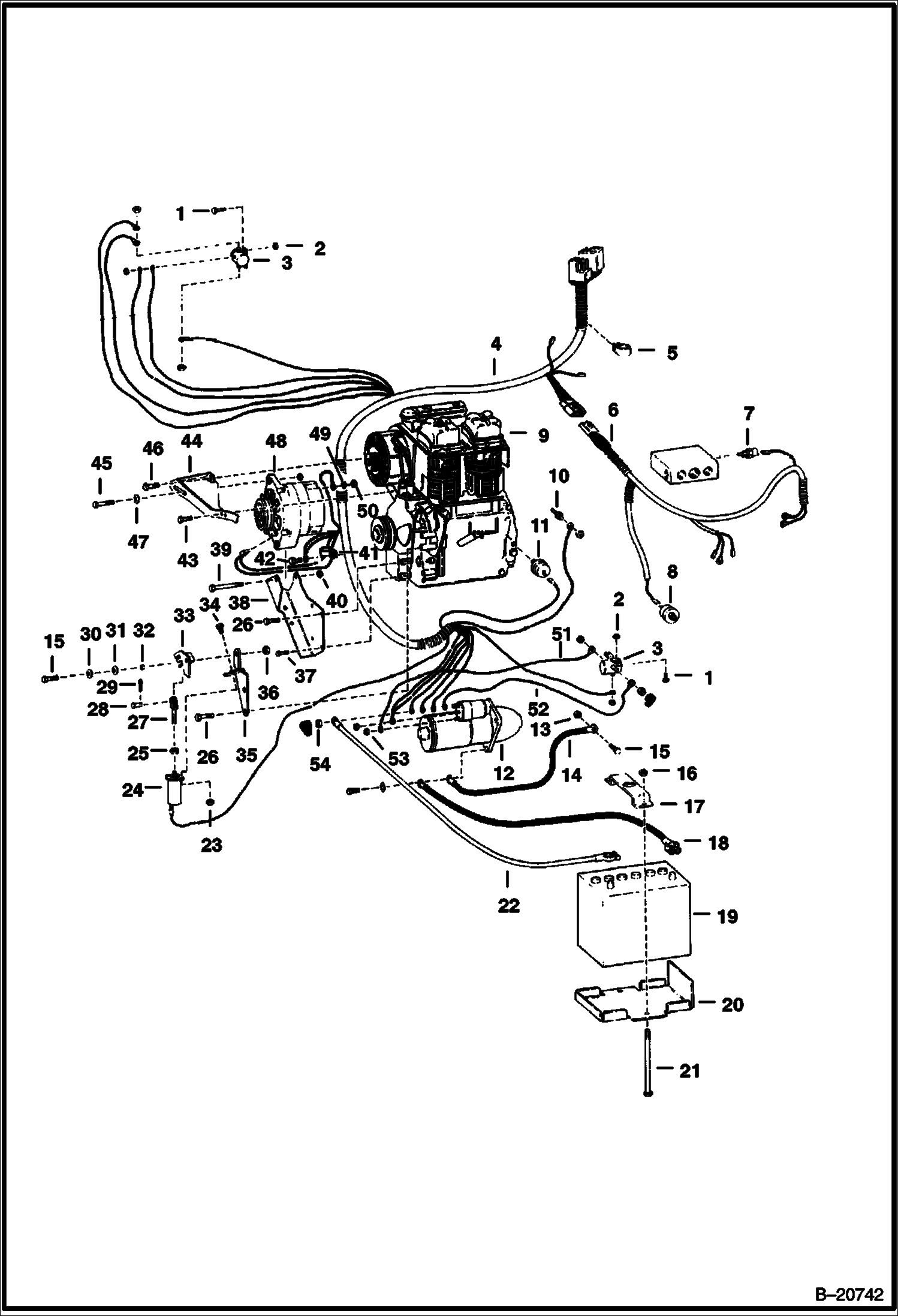 ЭЛЕКТРИЧЕСКАЯ СИСТЕМА ДВИГАТЕЛЯ (СЕРИЙНЫЙ НОМЕР 5005 14001 И ВЫШЕ)