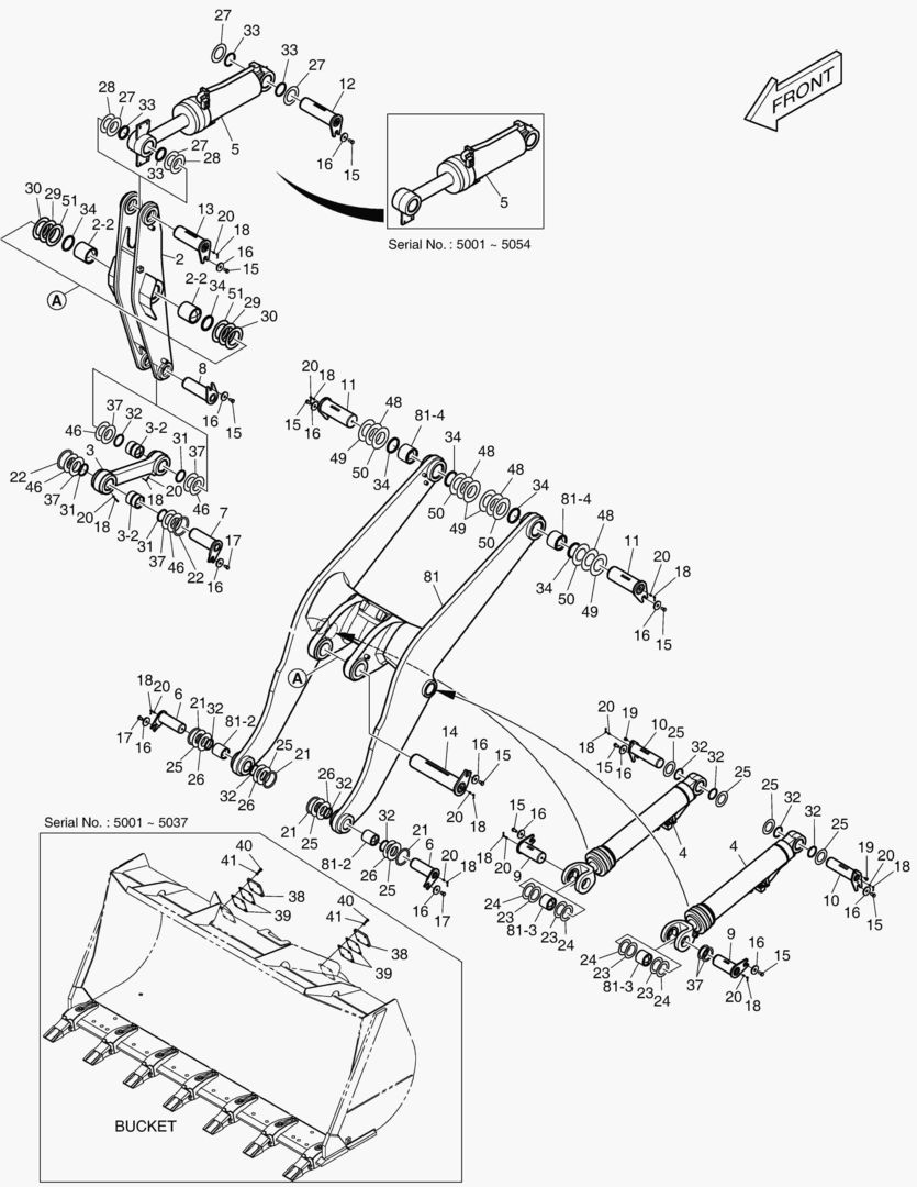 РУКОЯТЬ ПОГРУЗЧИКА В СБОРЕ