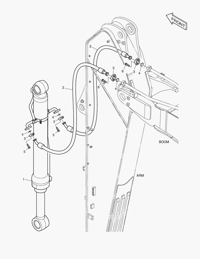ГИДРОСИСТЕМА РУКОЯТИ - РУКОЯТЬ 3.95 м