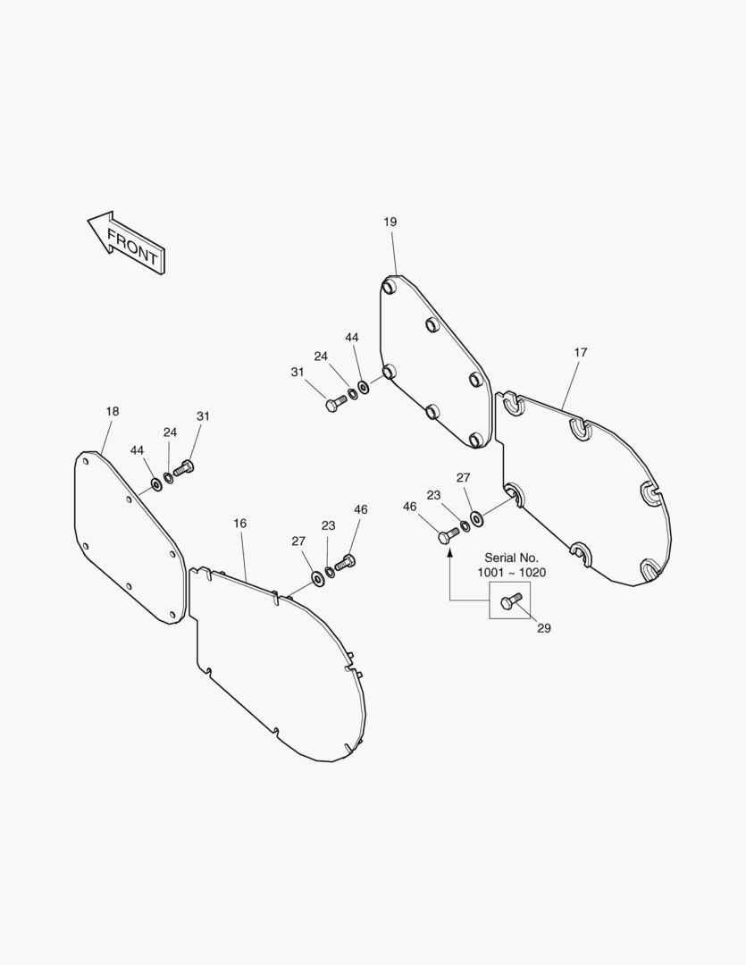 КРЫШКА ТРУБОПРОВОДА ХОДА