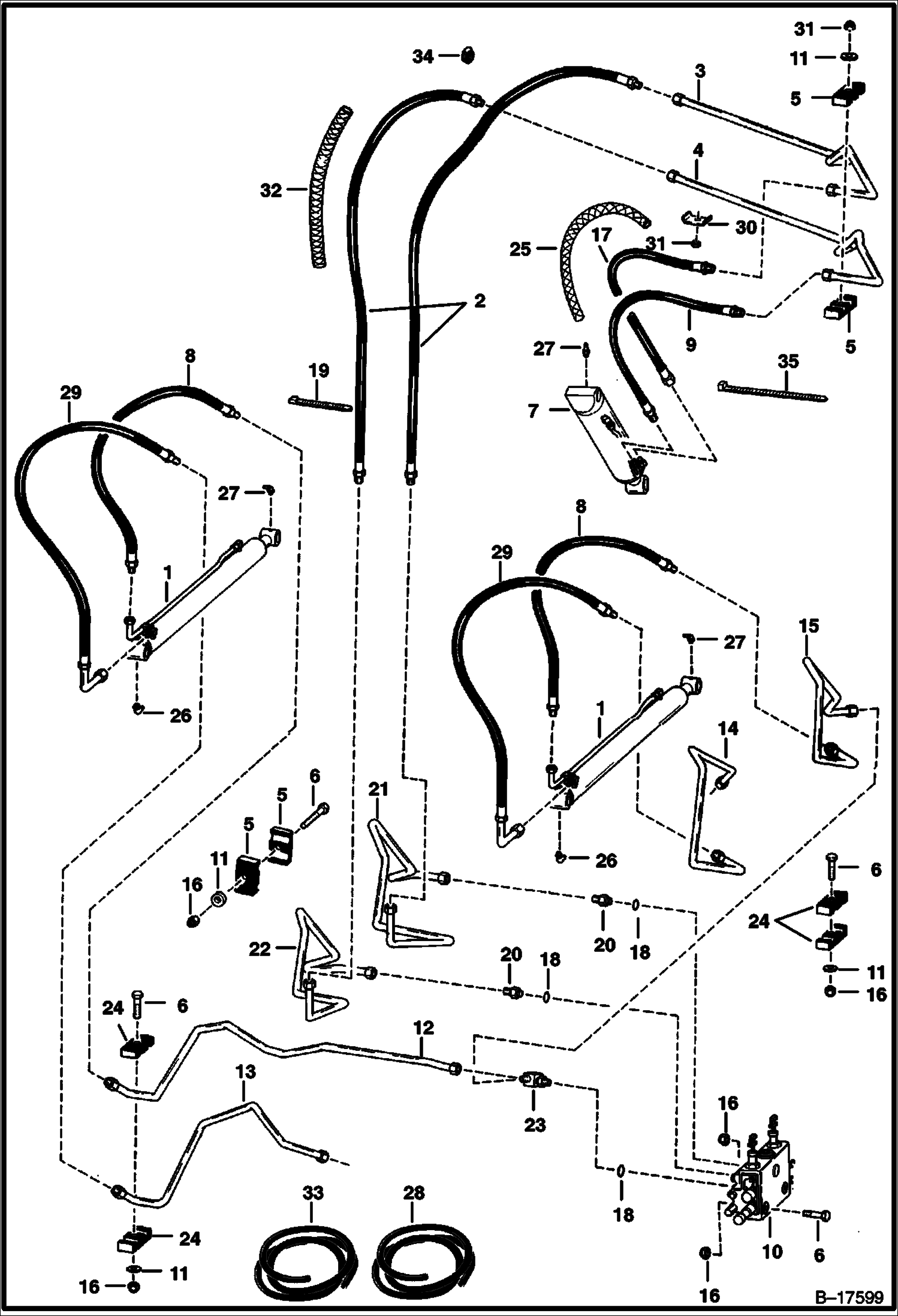 СХЕМА ГИДРАВЛИЧЕСКОЙ СИСТЕМЫ