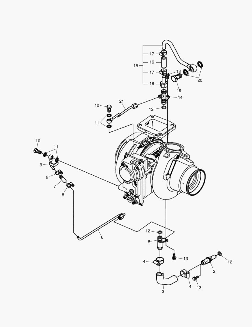 039 COOLANT PIPE,TURBOCHARGE