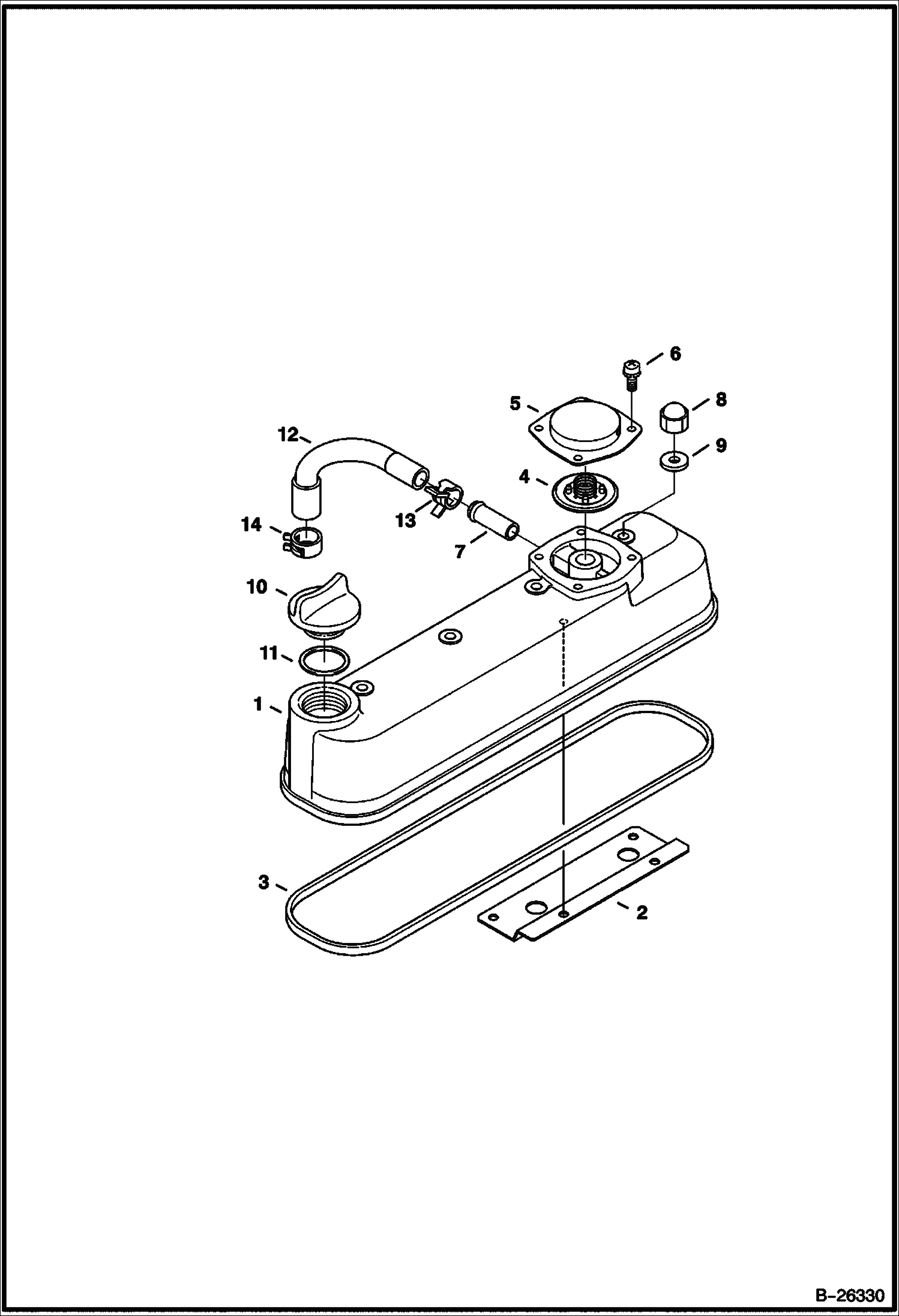 КРЫШКА КОРОМЫСЛА КЛАПАНА