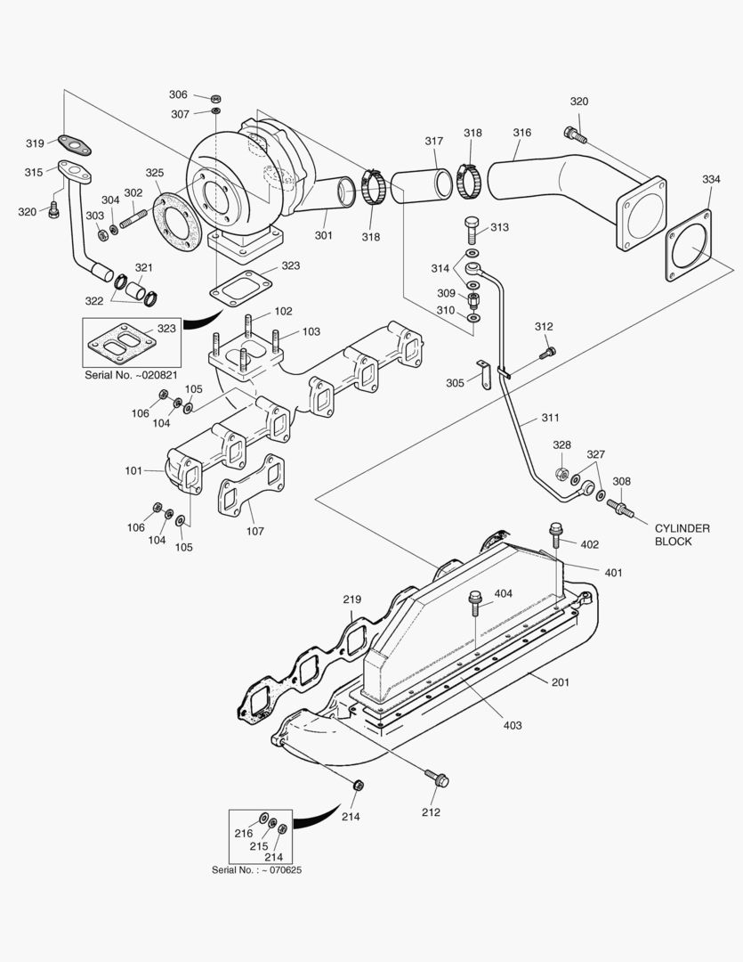 013 INTAKE & EXHAUST MANIFOLD