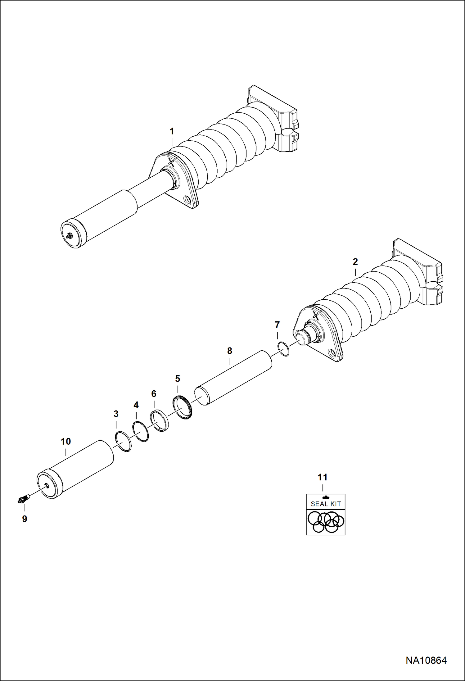 НАТЯЖИТЕЛЬ ГУСЕНИЦЫ (ВАРИАНТ ОБСЛУЖИВАНИЯ)