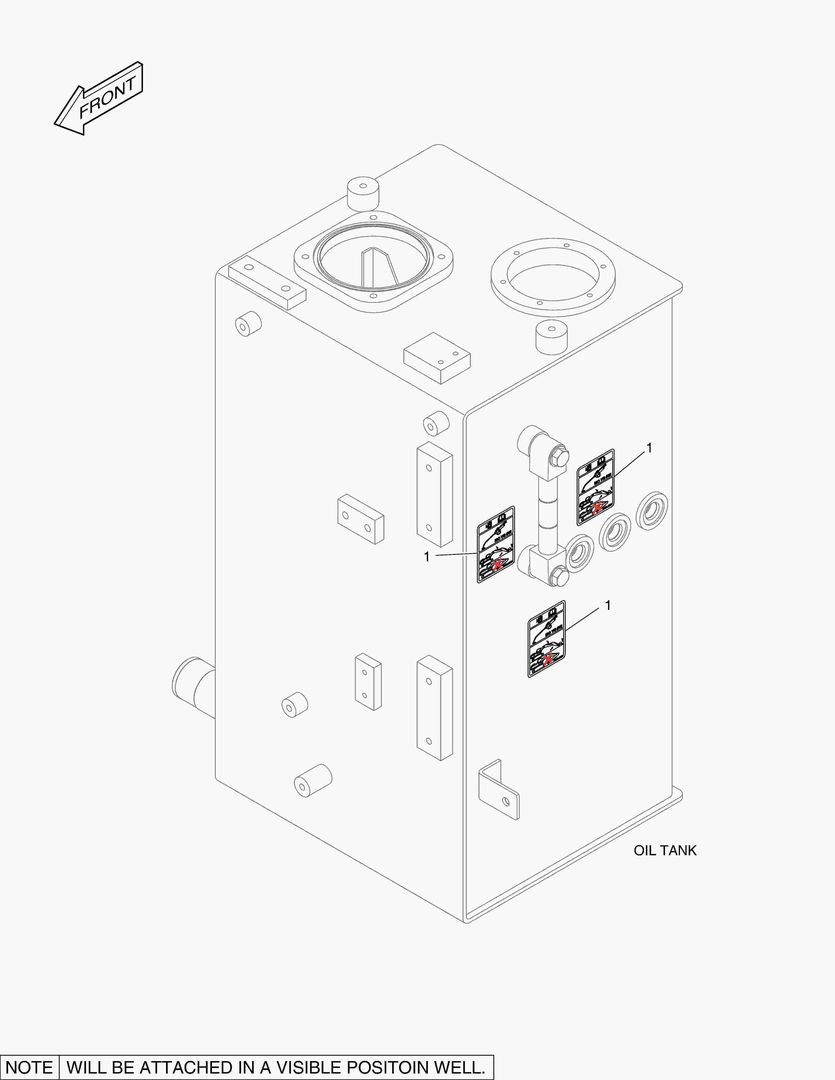 5370 DECAL - OIL CHECK (HIGH TEMPERATURE)