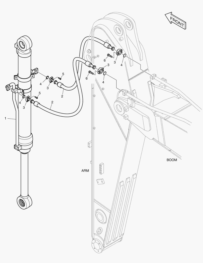 ГИДРОСИСТЕМА РУКОЯТИ - РУКОЯТЬ 2.5 м