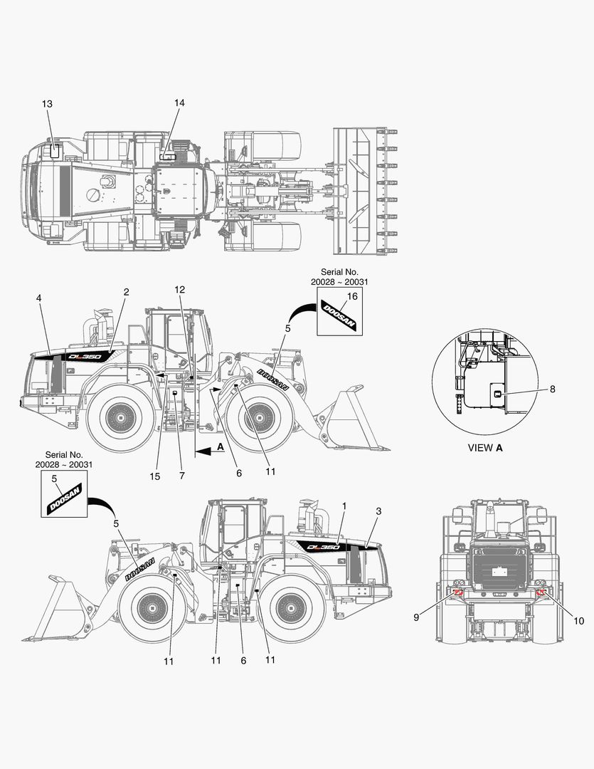 Схема ПРЕДУПРЕЖДАЮЩАЯ ТАБЛИЧКА - НИМЕНОВАНИЕ ТЕХНИКИ