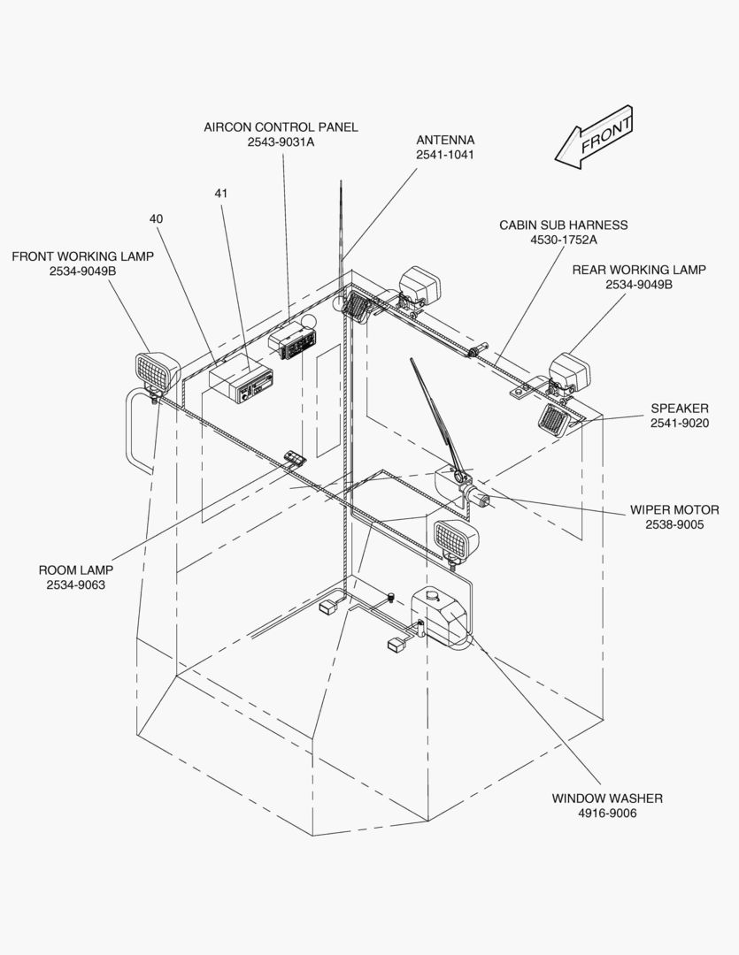 1390 ELECTRIC PARTS(4)-CABIN [1001~1020]