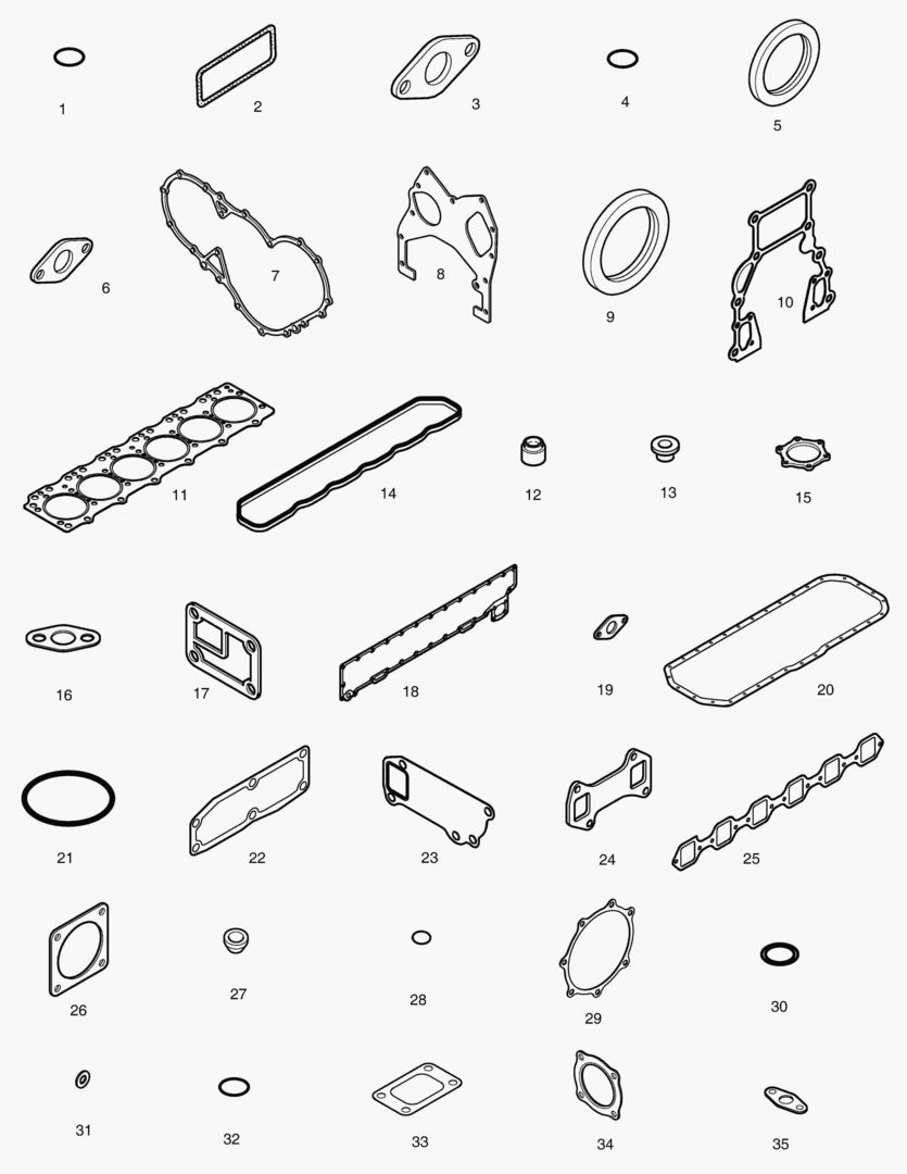 КОМПЛЕКТ ПРОКЛАДОК ДЛЯ КАПИТАЛЬНОГО РЕМОНТА-ВСЕ