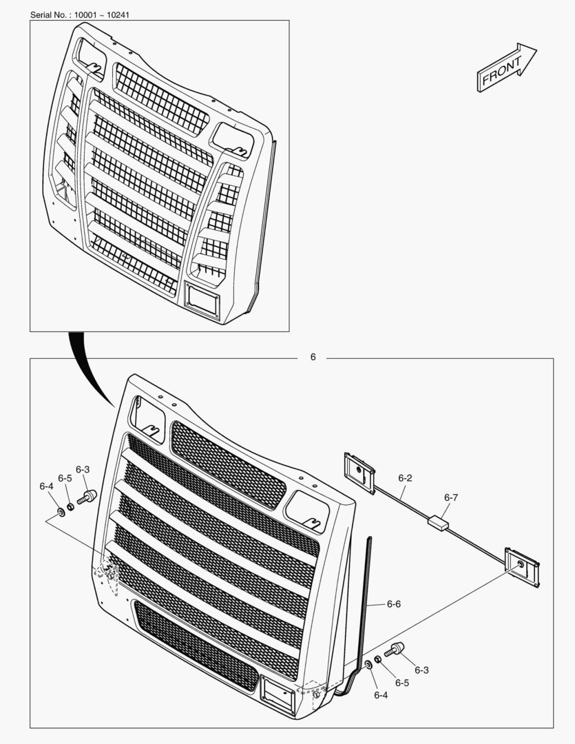 РЕШЕТКА РАДИАТОРА В СБОРЕ