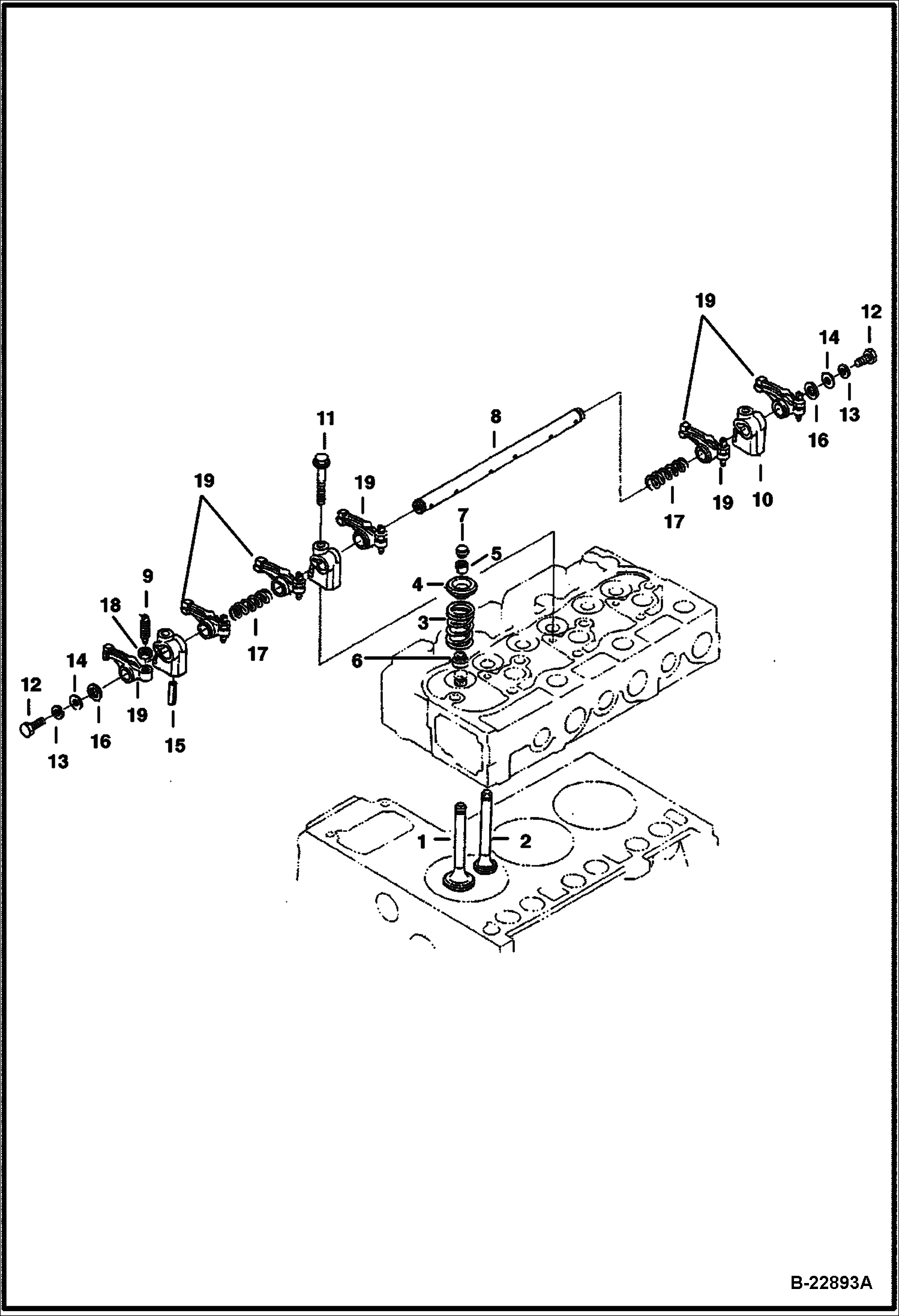 КЛАПАН И КОРОМЫСЛО КЛАПАНА KUBOTA - D1703-M-E3B - ВРЕМЕННЫЙ TIER IV REPLACEMENT