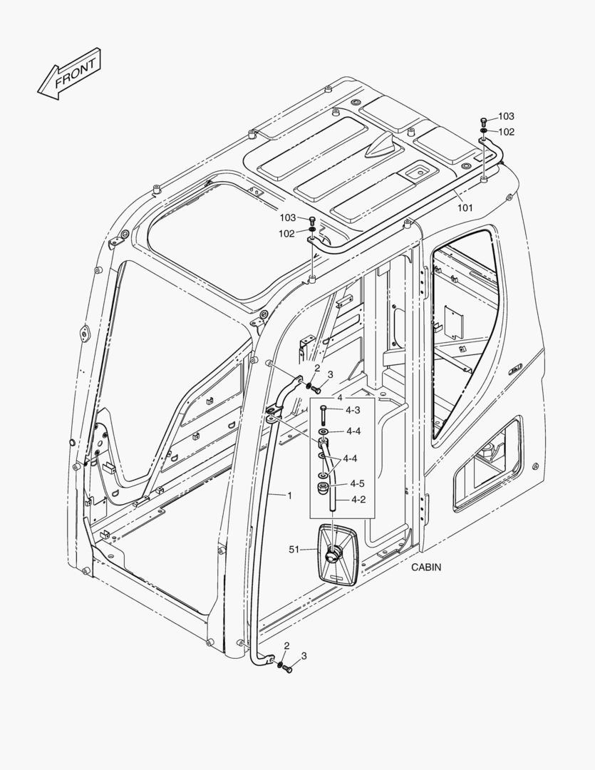 РУКОЯТКА - КАБИНА