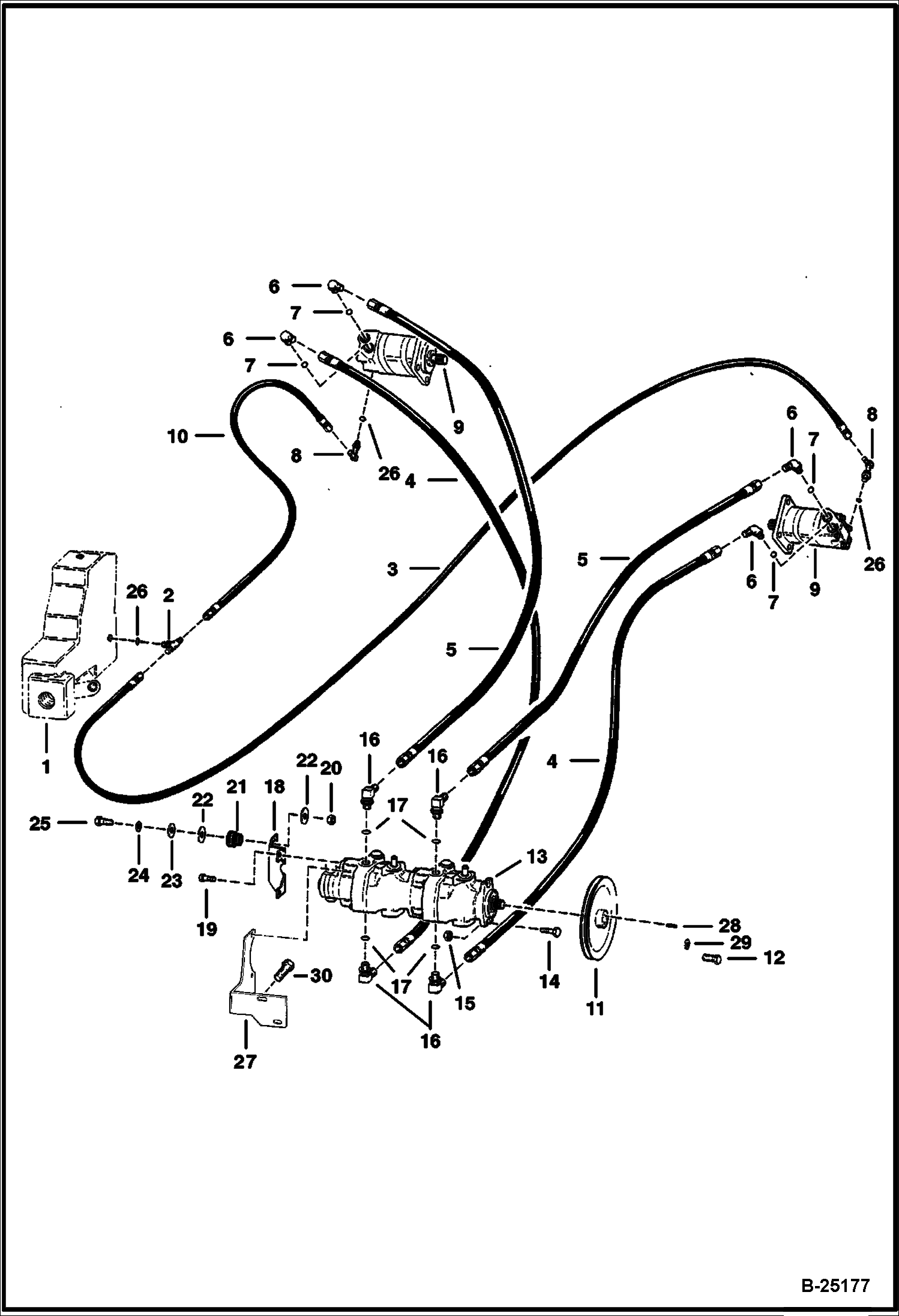 СХЕМА ГИДРОСТАТИЧЕСКОЙ СИСТЕМЫ