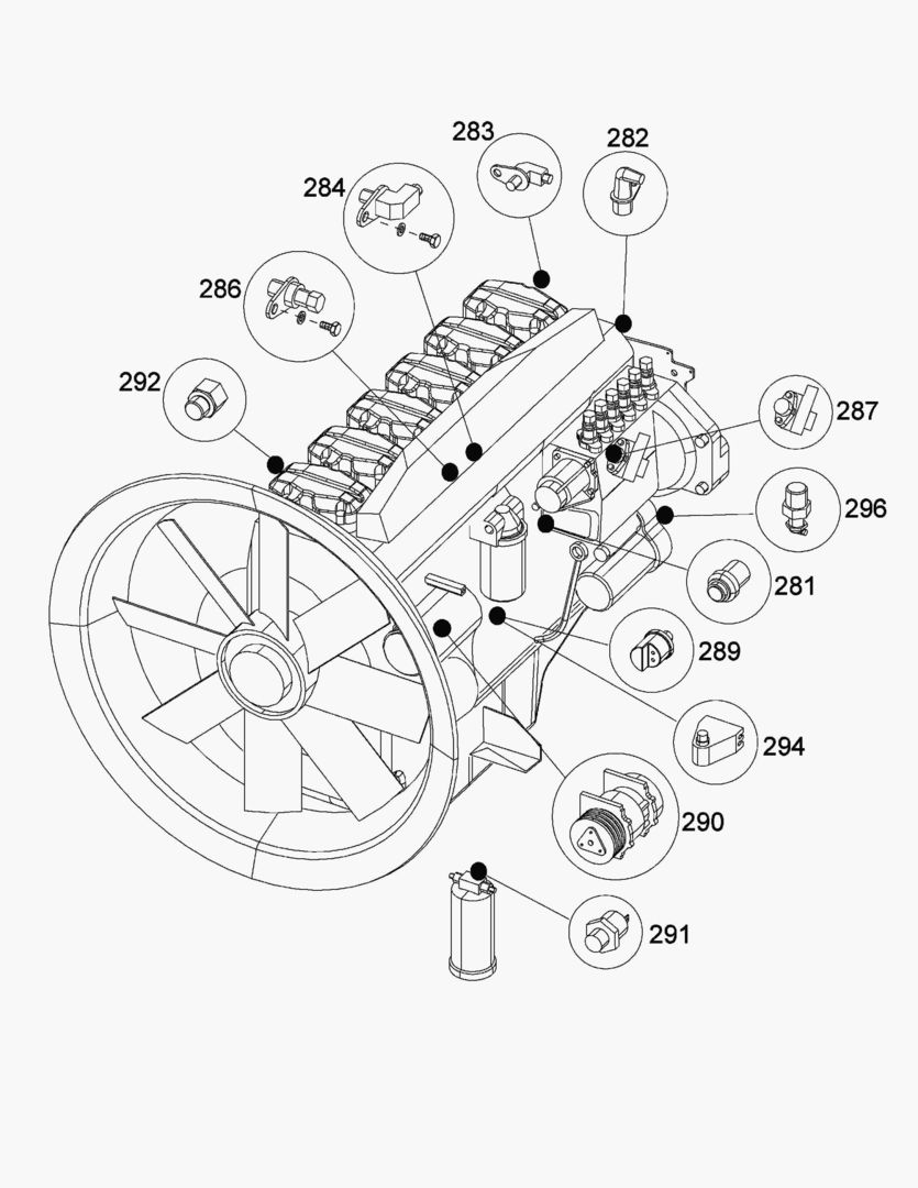 G063-7 ELECTRICAL SYSTEM; ENGINE SENSORS