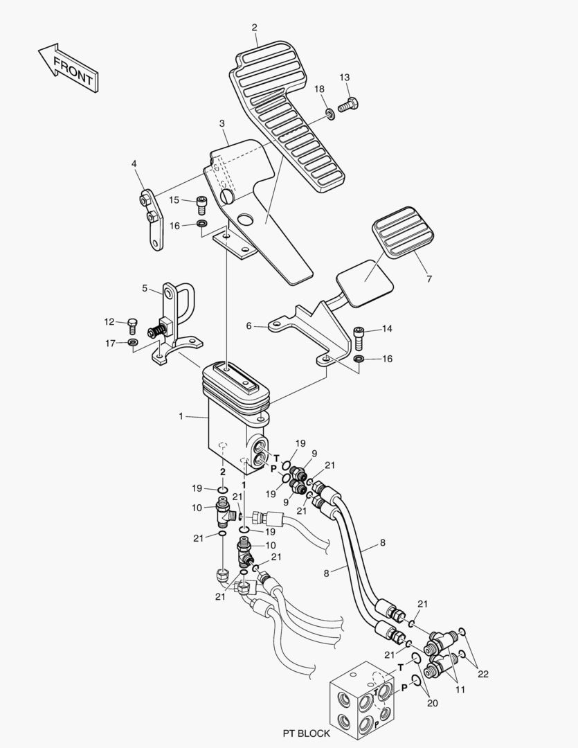 ТРУБОПРОВОД СЕРВОУПРАВЛЕНИЯ - ПРЯМОЙ ВАЛ ХОДА(2)