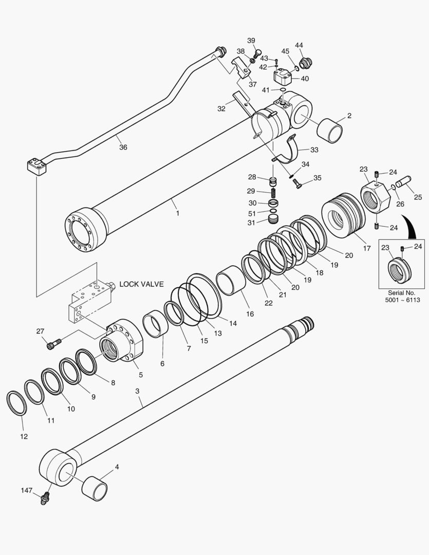 Спецтехника 4450 ARM CYLINDER - LOCK VALVE [5001~6164]