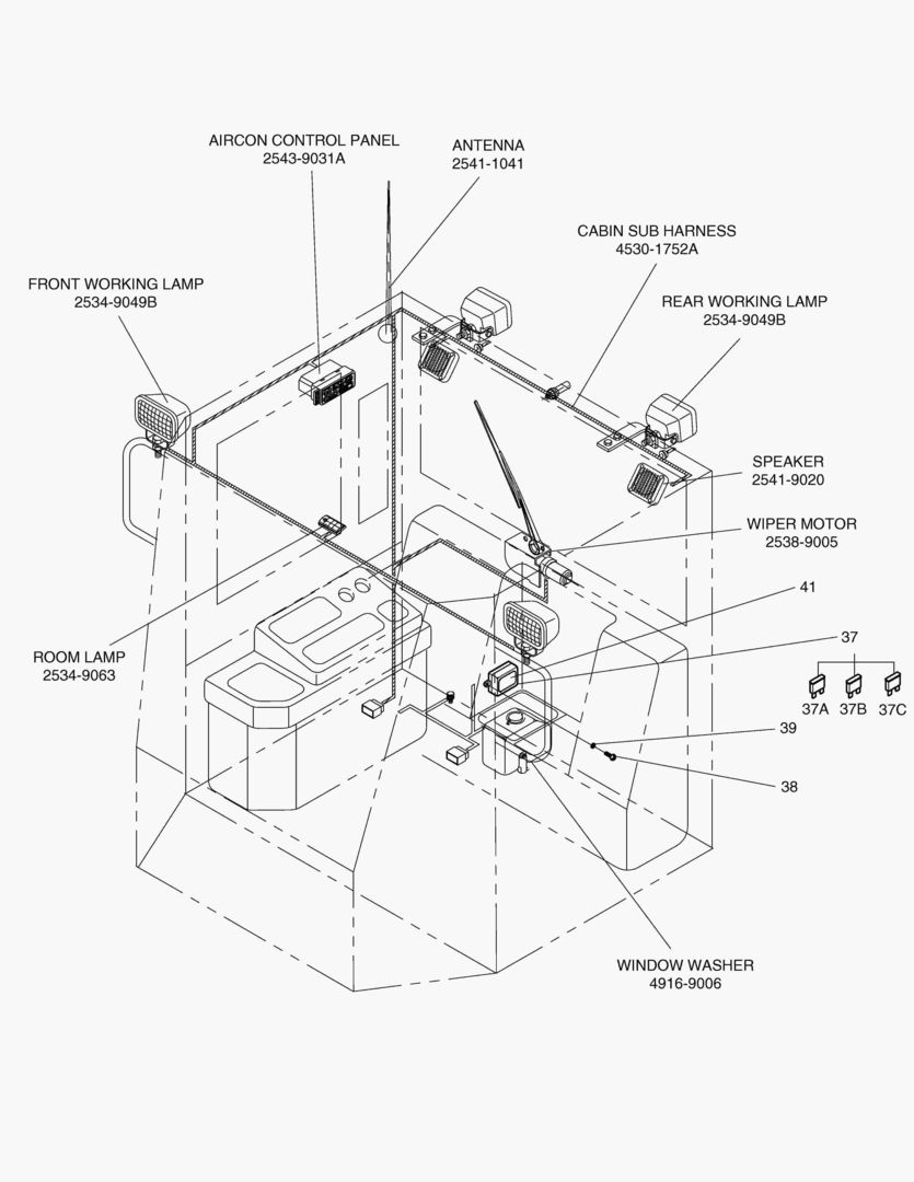 1391 ELECTRIC PARTS(4)-CABIN [1021~]