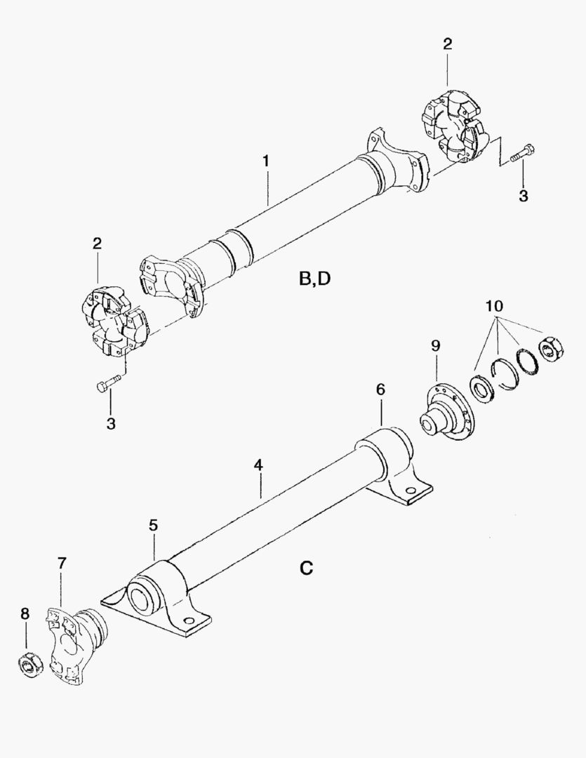 G110-4 INTERMEDIATE SHAFTS