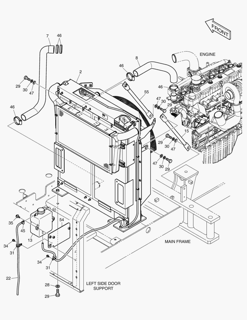 ОПОРТНЫЙ УЗЕЛ РАДИАТОРА